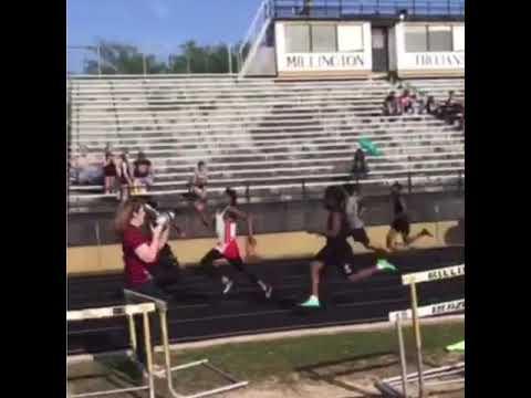 Video of 100m dash Josiah Allen 