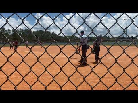 Video of Triple to left field