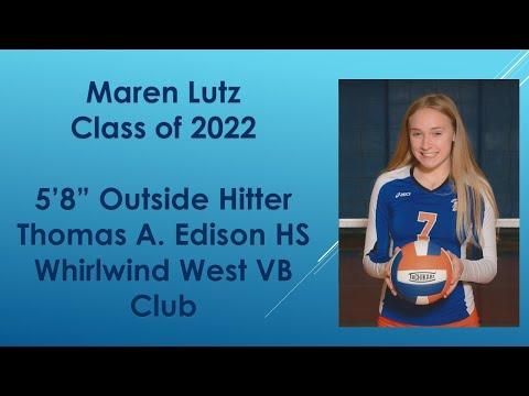 Video of Maren Lutz Highlight video organized by skills:  fall 2019 and spring 2020