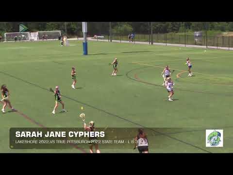 Video of Sarah Cyphers - 2020 CSEW Champions Cup -True Lacrosse PA State Elite Team 2022