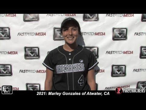 Video of 2021 Marley Gonzales power hitting slapper, catcher