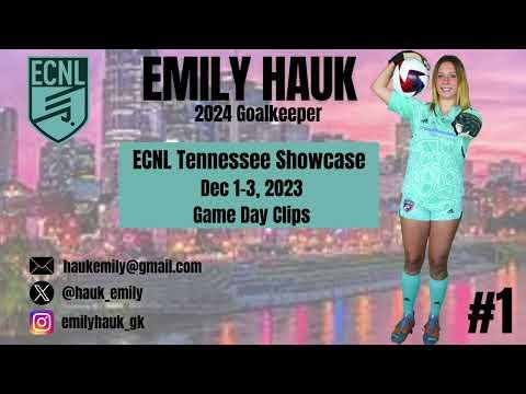 Video of ECNL Tennessee Showcase Highlights-Emily Hauk 2024 Goalkeeper