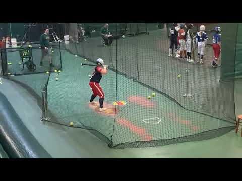 Video of 2021 1B/OF Madi Walsh-Jan 2020 Cage Swings