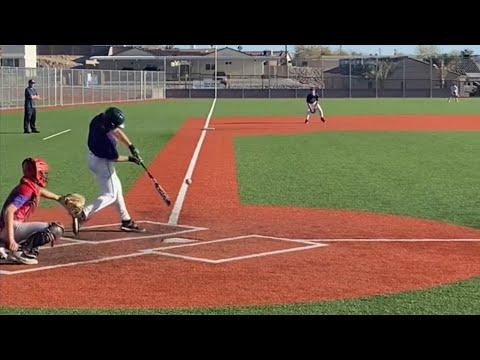 Video of Drew Passmore Cage Work and Varsity Field Home Run