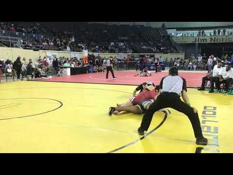 Video of 2nd Round of 6A girls wrestling state 235lbs