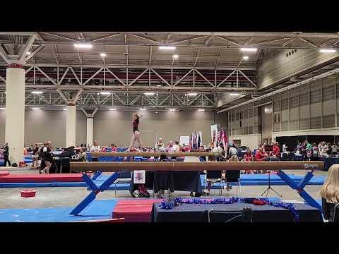 Video of Level 7 Beam Routine-NGA Nationals 2023-Score 9.650