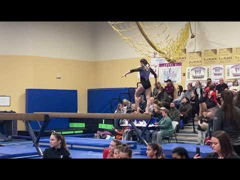 Video of 2nd half of my beam routine (Snowflake Invitational 2022)