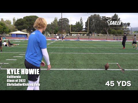 Video of Kyle Howie - Kicker, Chris Sailer Kicking Camp Highlights