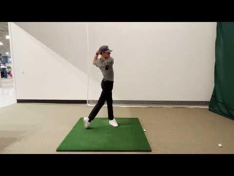 Video of Indoor Swing Video with Trackman