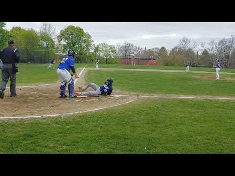 Video of Michael Ficocelli NPHS '23 Catcher 5/3/22 3-5 K 2 RBIs, in game receiving and live CS