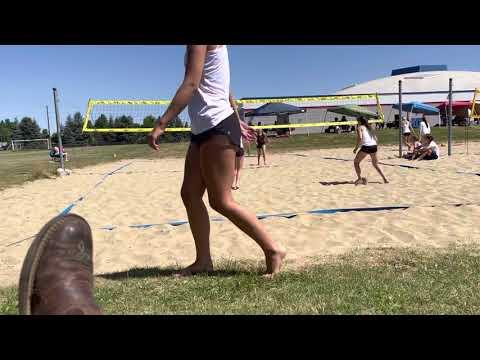 Video of Beach VB 07.24.21 (black shirt/shorts)