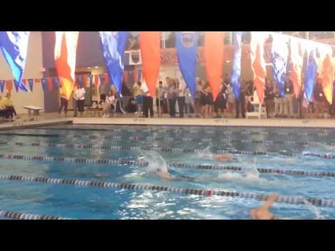 Video of 200 Free at NC State Meet (blue cap) lane 6