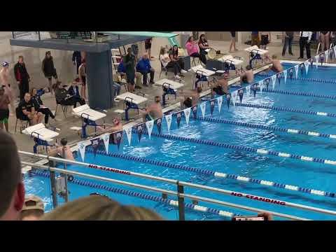 Video of 100 Back 02/19/2020 MSHSL 2A Sections, 55.67 (SCY)