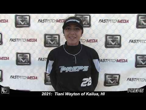 Video of 2021 Tiani Wayton Speedy Shortstop and Outfield Softball Skills Video - Easton Preps