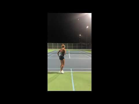 Video of Emma Thole Tennis Recruiting Video Class of 2021