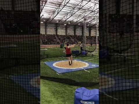 Video of Mackenzie Morrison weight throw, 1/30/20