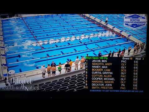 Video of 2/28/21 Winter Championship - 100 Fly