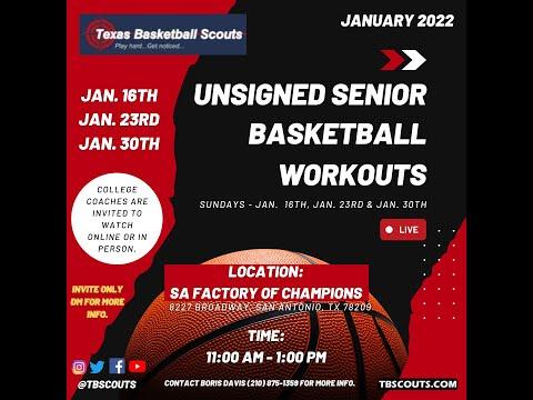 Video of TBscouts Unsigned Senior Workout (01/30/2022)