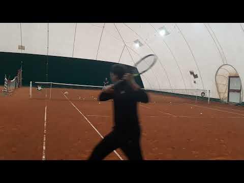 Video of Tennis practicing 2