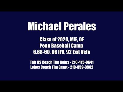 Video of Michael Perales Penn Baseball Camp Highlights