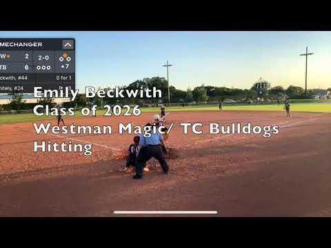 Video of Emily Beckwith 2024-2025 hitting highlights