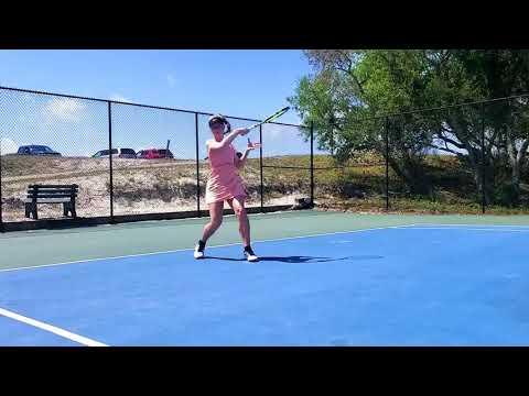 Video of Danielle Alina Day tennis video