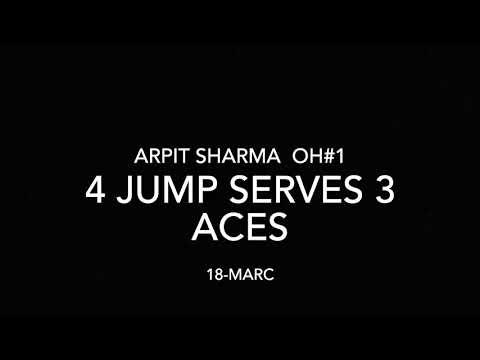 Video of Arpit sharma jump serves 