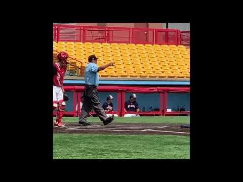 Video of Sean Moore hitting and fielding March 28, 2021