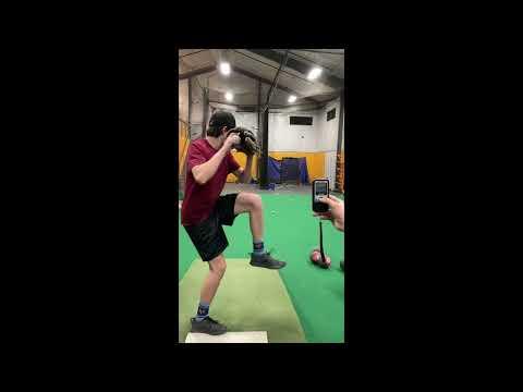 Video of Elvis Conte 2024 Grad Pitching Velo session 