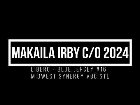 Video of Makaila Irby | 2024 | 5’3” | L/DS #16 | Midwest Synergy VBC | 3/2023