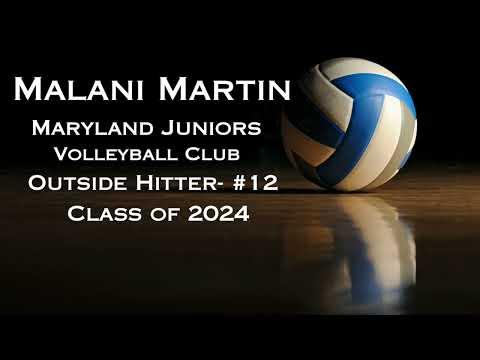 Video of Malani Martin Volleyball Highlight #4 (MDJRS 17 Elite Black- Regional Tournament 2023) 