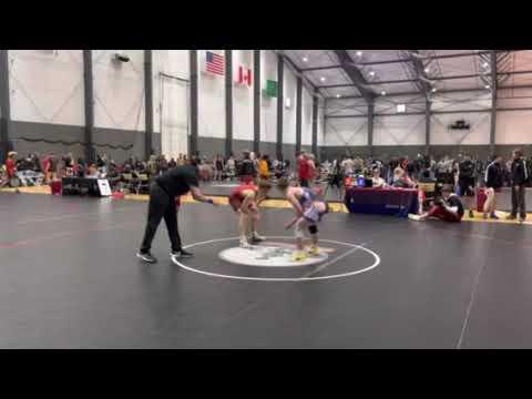 Video of NW Regionals match 2|| won by points || in red singlet