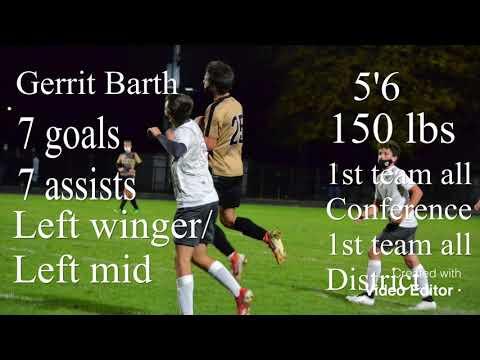 Video of Gerrit Barth -2020 Soccer Highlights