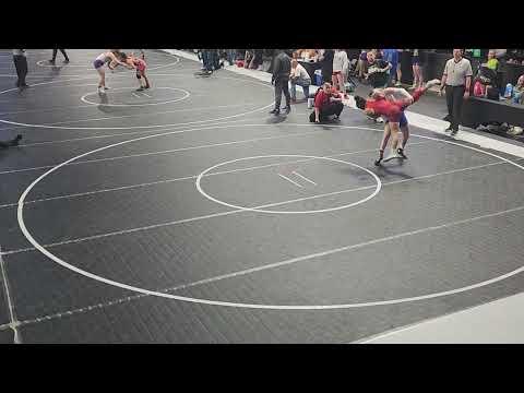 Video of 2023 Adidas Nationals @ 128.2 Girls 9-12  3rd Match win by pin