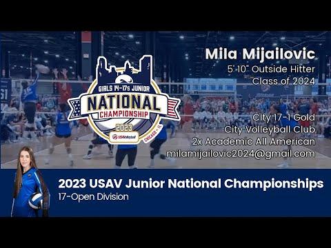 Video of Mila Mijailovic - 2023 USAV Junior Nationals (17 Open)