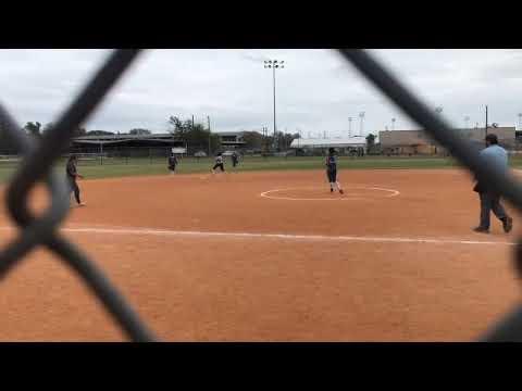 Video of She goes yard!