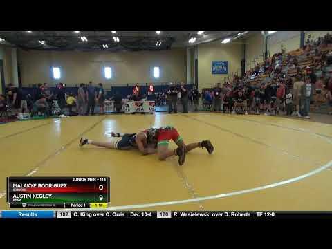 Video of Junior Men 113 Malakye Rodriguez Illinois Vs Austin Kegley Iowa 