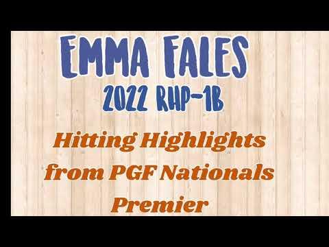 Video of Emma Fales 2022 PGF Nationals Hitting Highlights