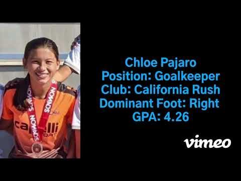 Video of Chloe Pajaro 2021-2022 Goalkeeper Highlights