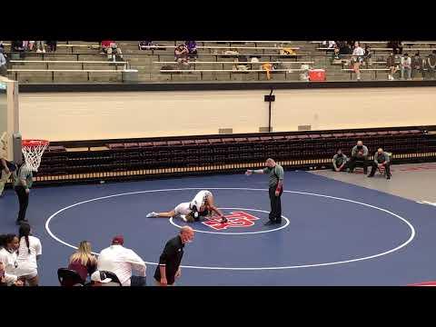 Video of UIL Girls Region 4 -6A 165 Champion (White Singlet with Stripes))