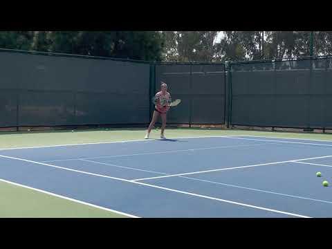 Video of Shelbee tennis practice 8/28/3021