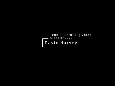 Video of Davin Harvey Tennis Recruiting Video 1/12/22