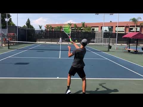 Video of Practice Session with Dylan Taylor (UCSD Mens Tennis)