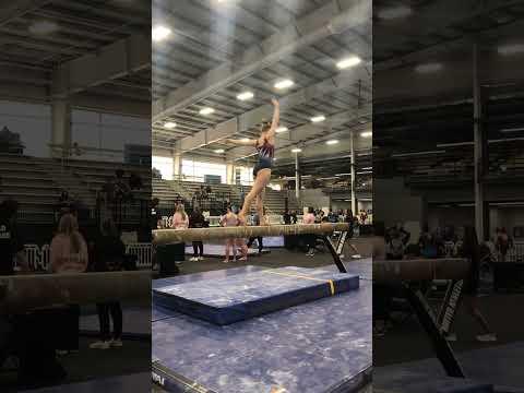 Video of First Place Beam Routine at Regional Championships