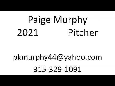 Video of Paige Murphy skills video