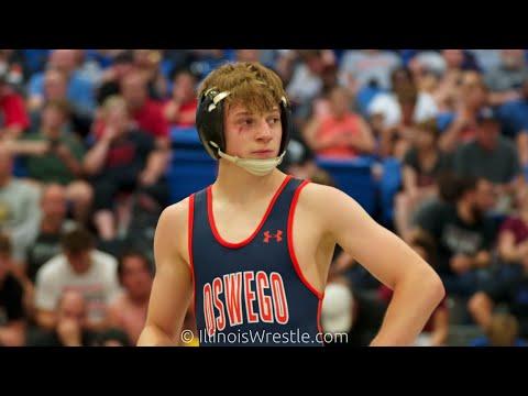 Video of 106 – Ryan Goddard of Oswego over Brian Farley of Romeoville by Dec 5–2