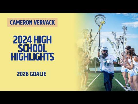 Video of Cameron Vervack 2026 Goalie - 2024 Spring Highlights