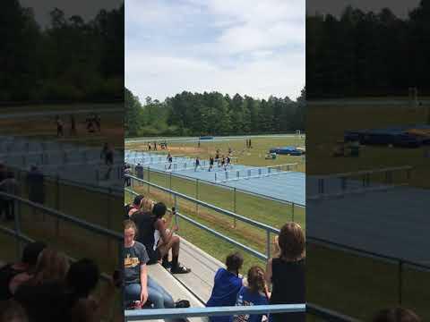 Video of 2A District Track Meet 100m Hurdles (4th Lane)