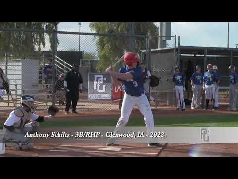 Video of Anthony Schiltz - 3B/RHP - Glenwood, IA - 2022