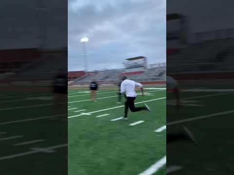 Video of 20 yard sprint